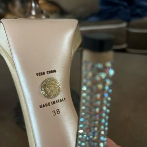 Limited edition Versace shoes with Swarovski crystal heels!